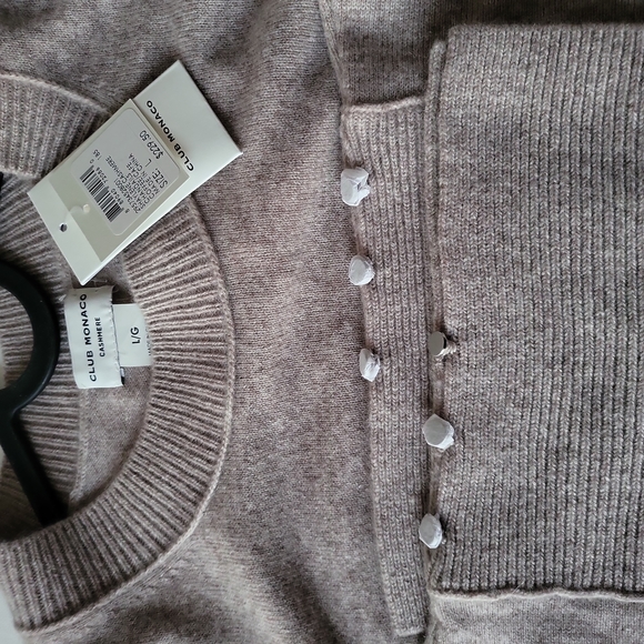Nwt ClubMonaco Shaylene Cashmere Crewneck Sweater. Sz-L - Picture 3 of 4
